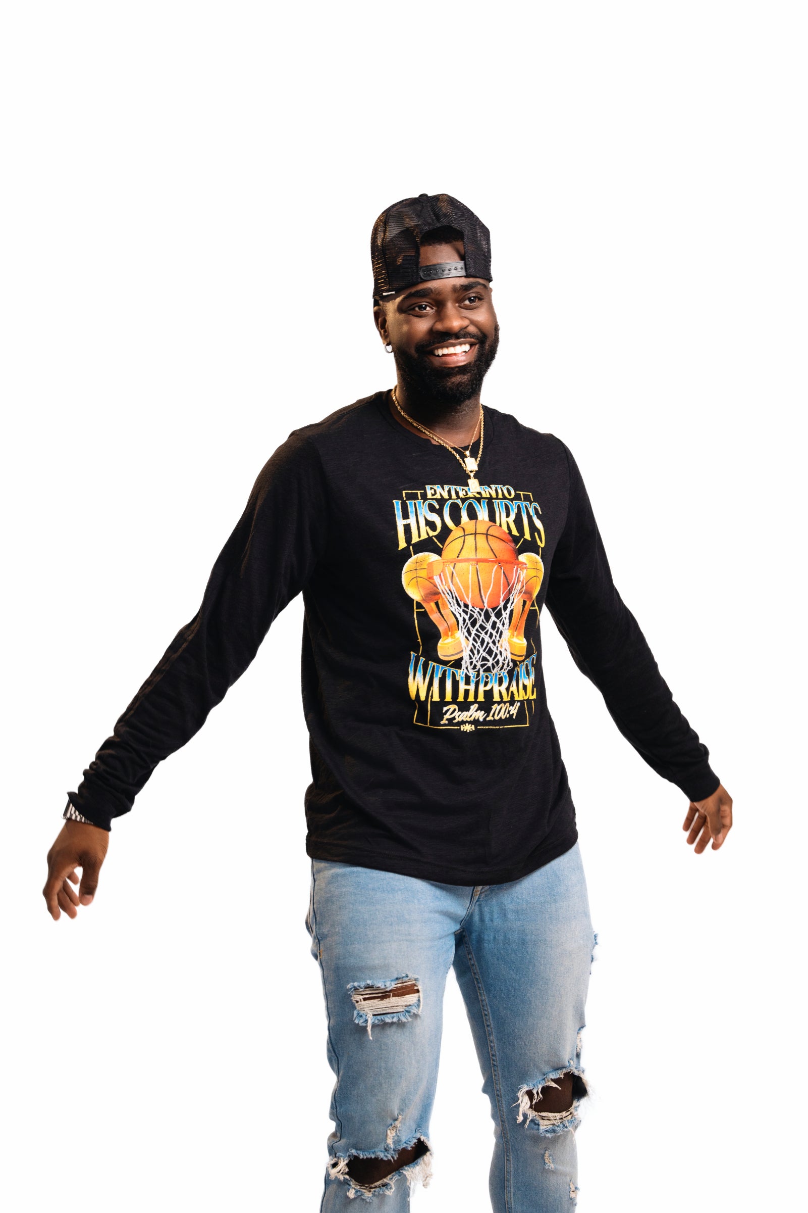 Courts with Praise - Lightweight Longsleeve Tee