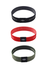 KIH Mantra - Woven Elastic Wristband Pack