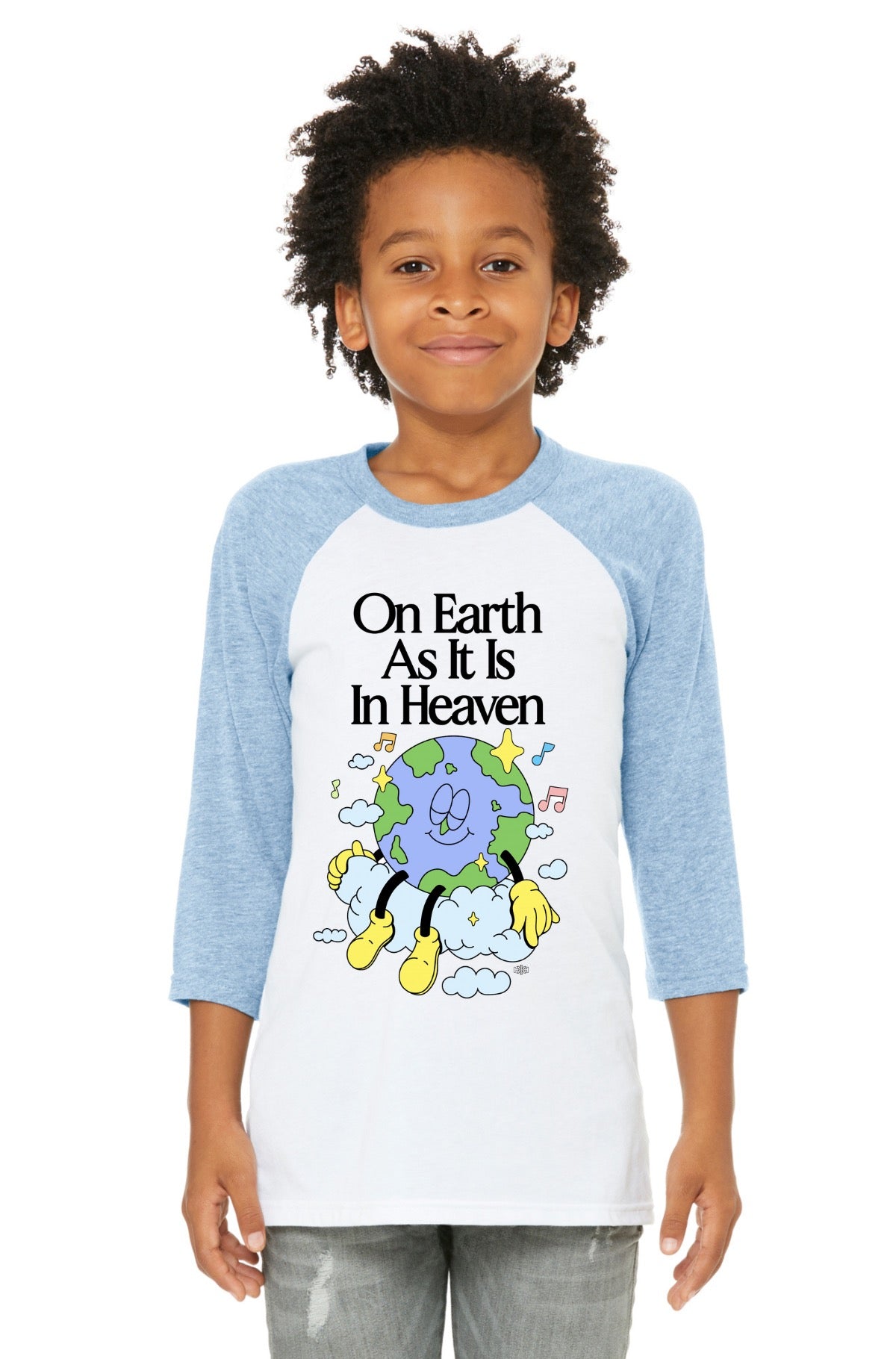 On Earth as it is in Heaven - Youth Raglan Tee