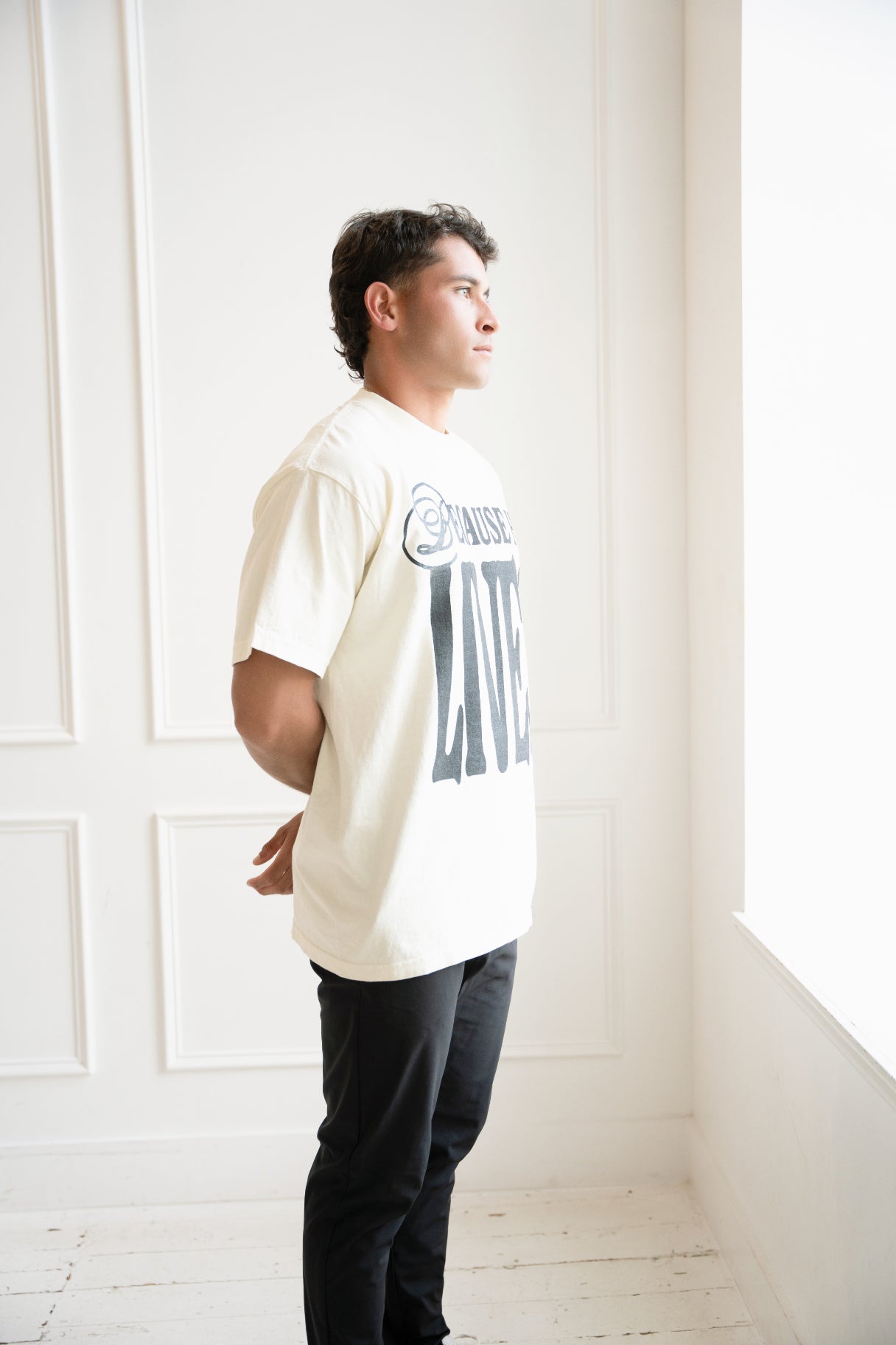 Because He Lives - Drop Shoulder Premium Tee