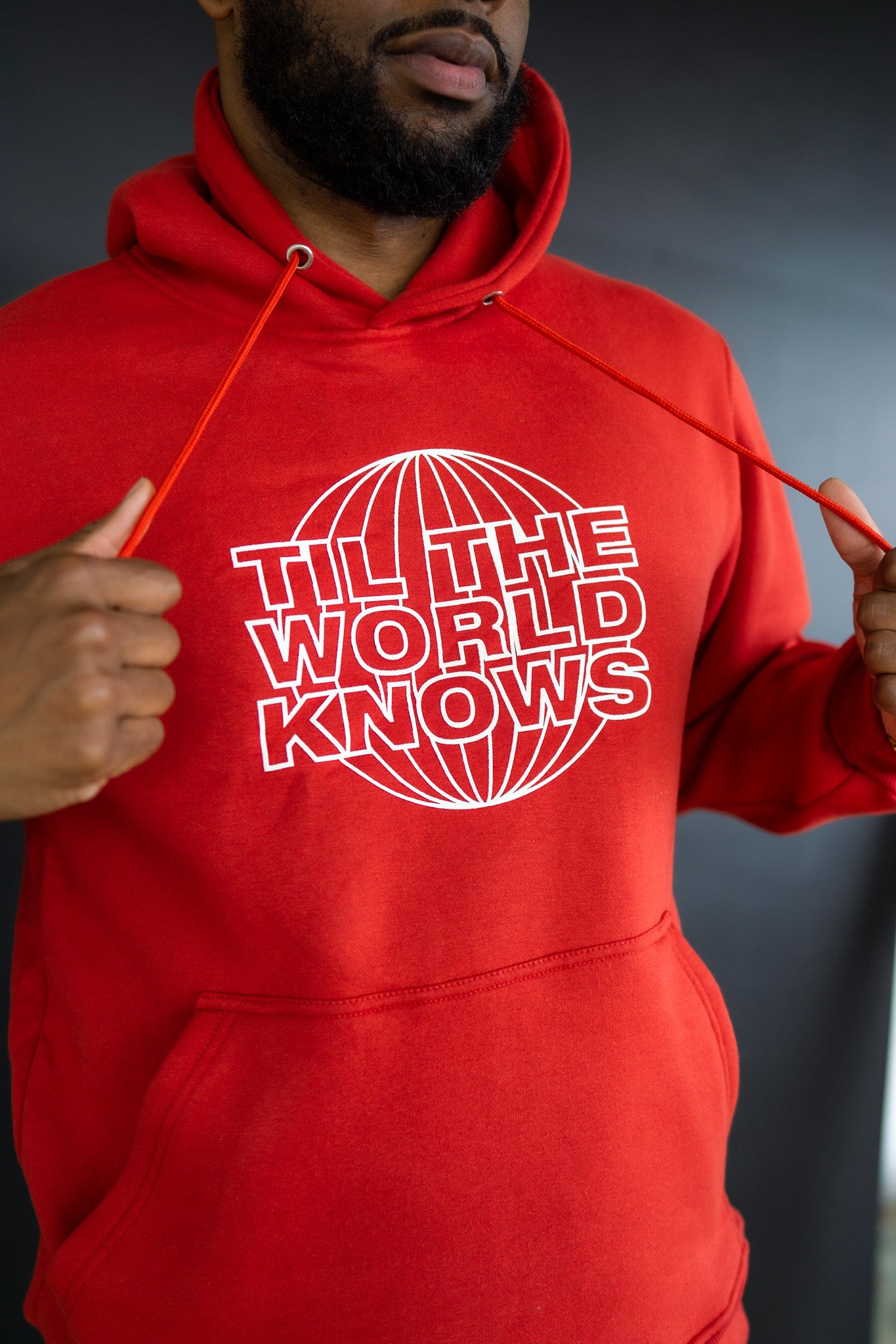 Til The World Knows - Premium Red Hoodie