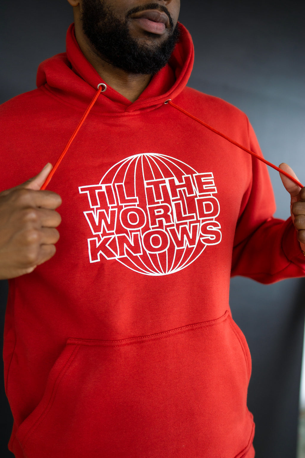Til The World Knows - Premium Red Hoodie