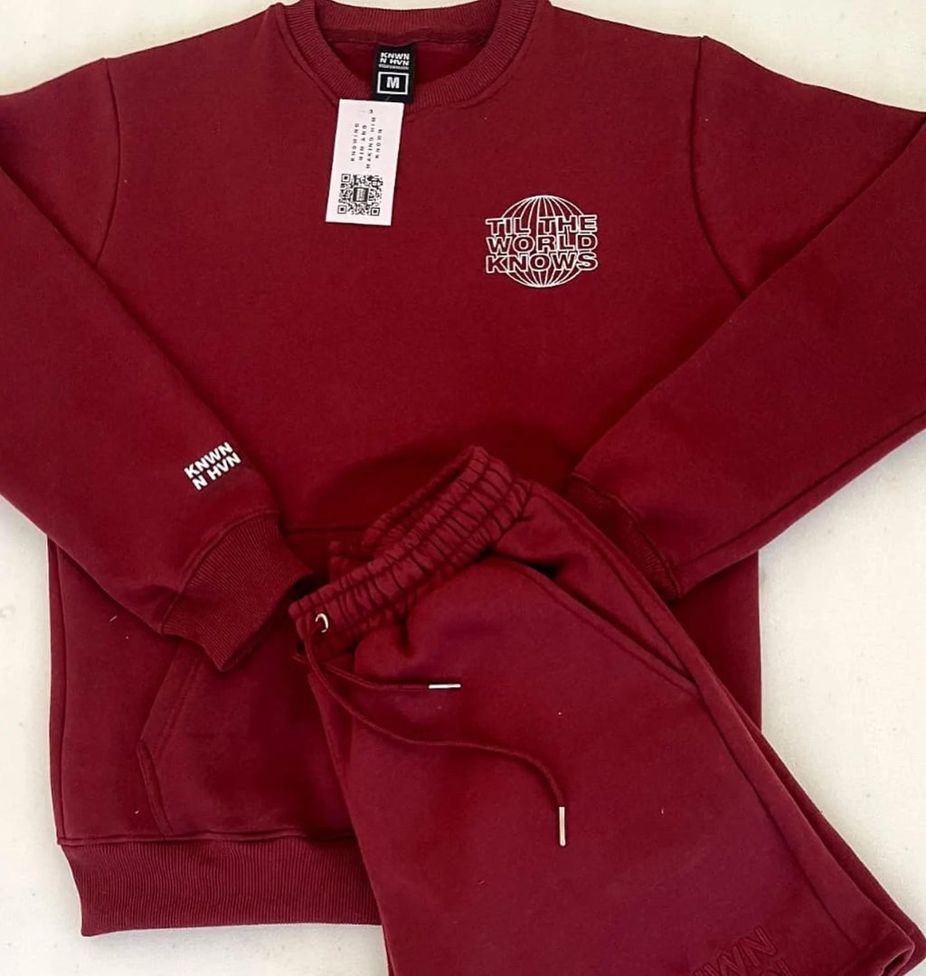 Til The World Knows - Maroon Shorts